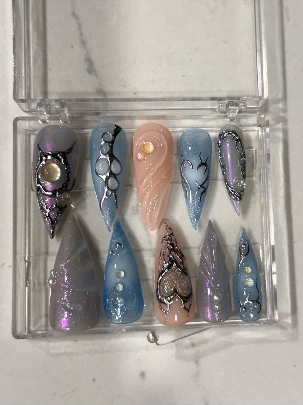 Mermaid Core Press-On Nails